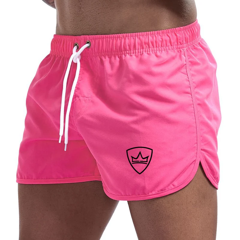 Pantalones cortos de natación para hombre, bañadores de playa informales, pantalones cortos de Surf para correr