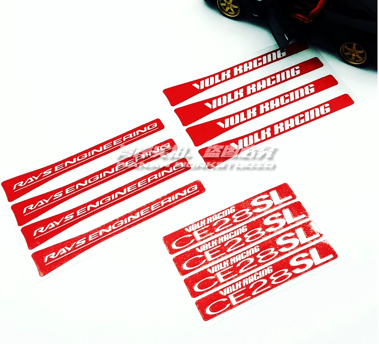 

Motorcycle 17~20 Inch Wheel Edges Tyre Modified Spokes Sticker Car Styling Decal for Rays TE37 CE28 VOLK