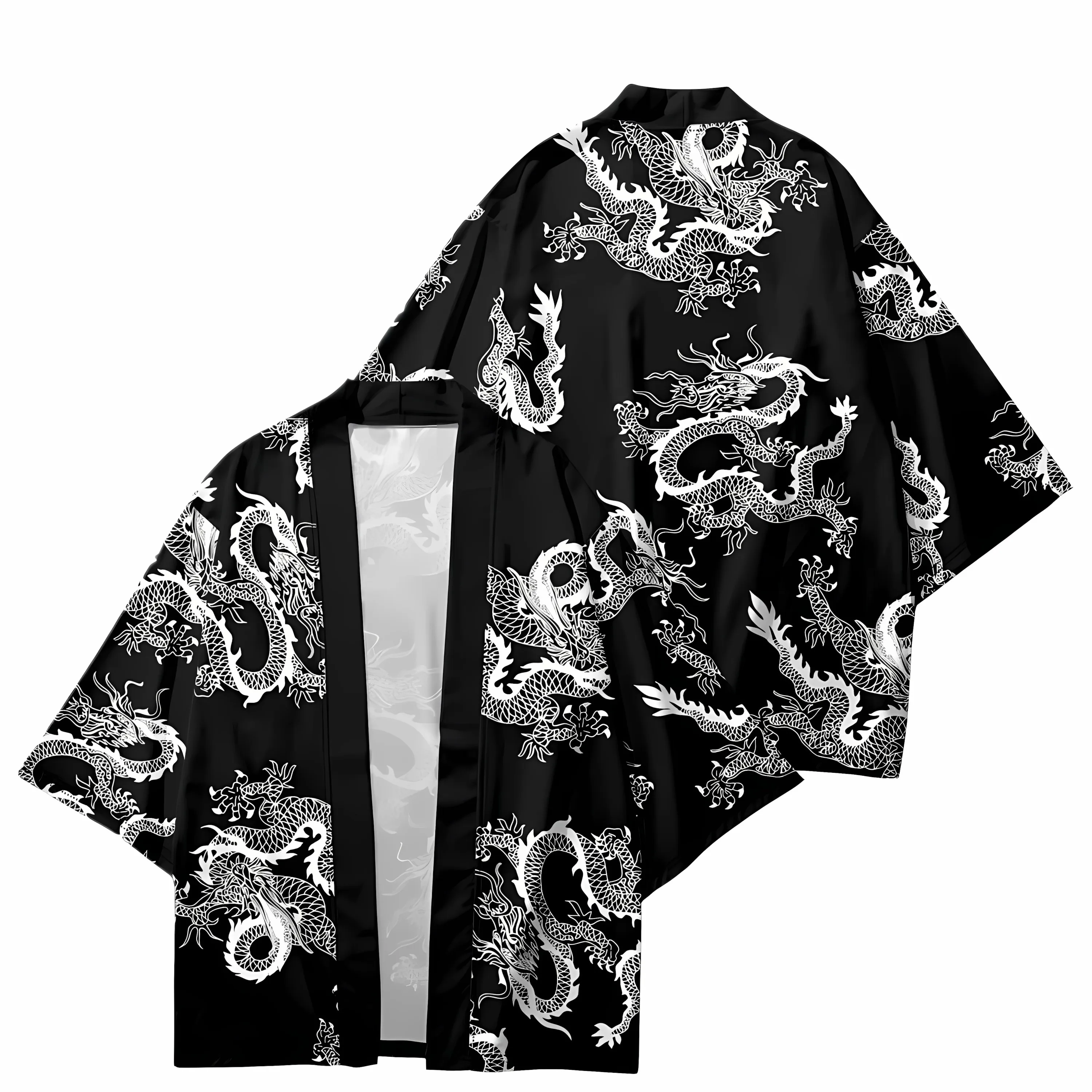 Obrázek 4: 2026 léto nový pánské kimono s 3D střih tisk pro ulice ležérní móda pohodlné měkké prodyšné
