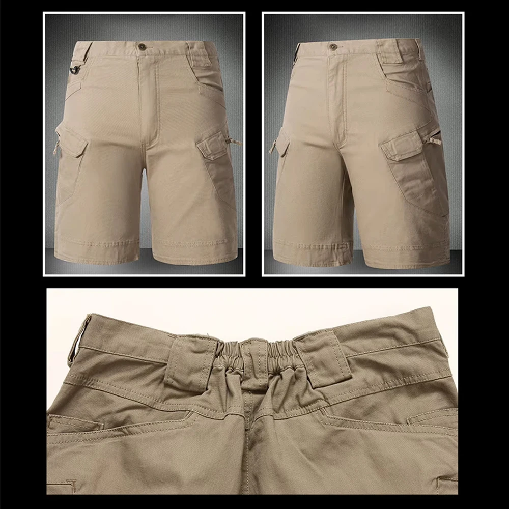 Savior Summer Tactical Shorts Waterproof Quick Dry Multi-pocket Shorts Men Cargo Short Pants Men Outdoor Clothes Hunting Fishing