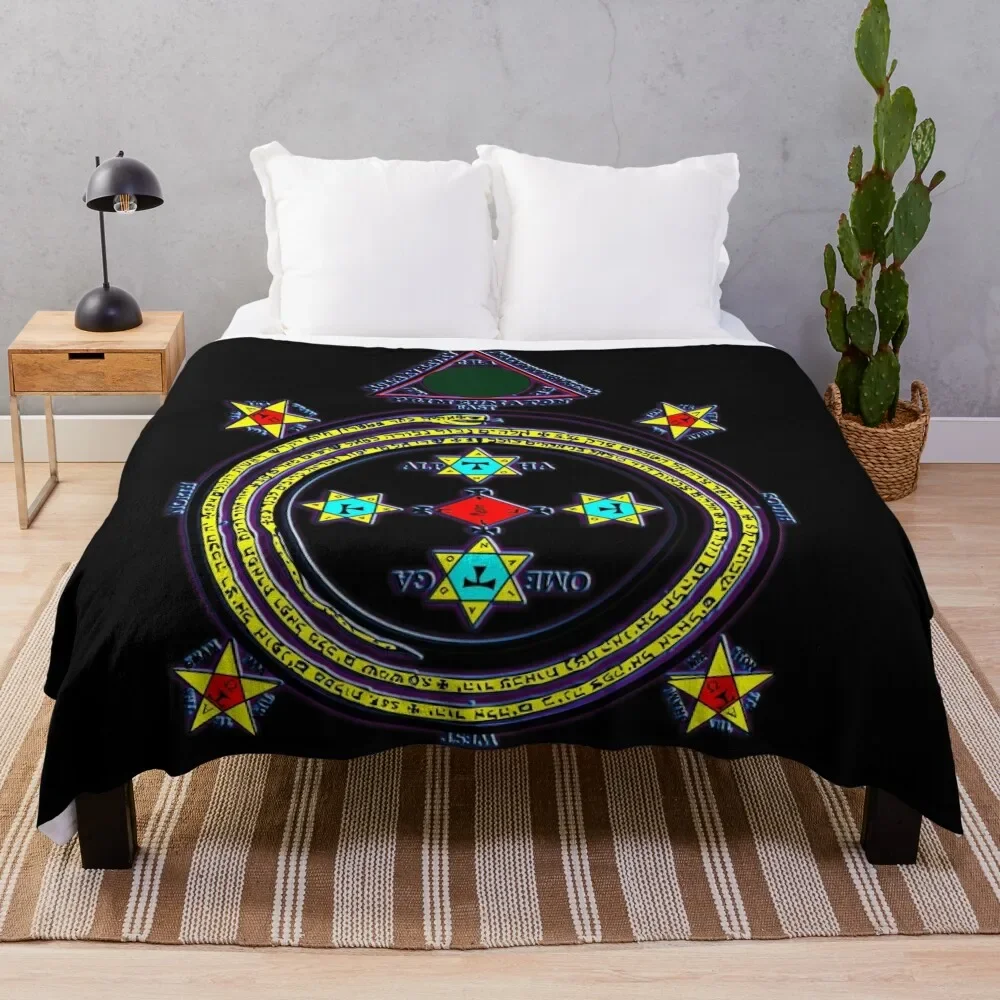 

Solomon Circle Goetia Throw Blanket Blankets Sofas Of Decoration Luxury Thicken Thermal Blankets