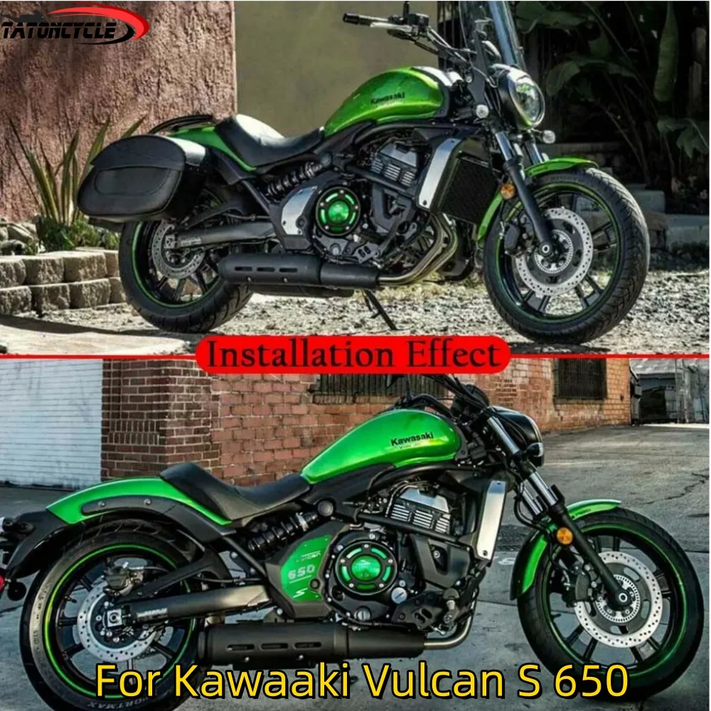 VN 650 CNC Aluminum Right Engine Crash Guard For Kawasaki Vulcan S EN650 VN650 2015-2023 2022 Side Protective Cover Frame Slider