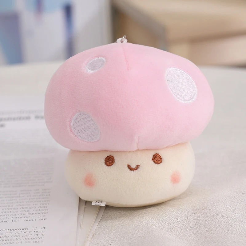 Grande tête de parapluie rouge en peluche pour enfants, peluche plus lente, décoration de canapé, plante en peluche, jouet créatif, shiitake séché, oreiller de chambre plus lent