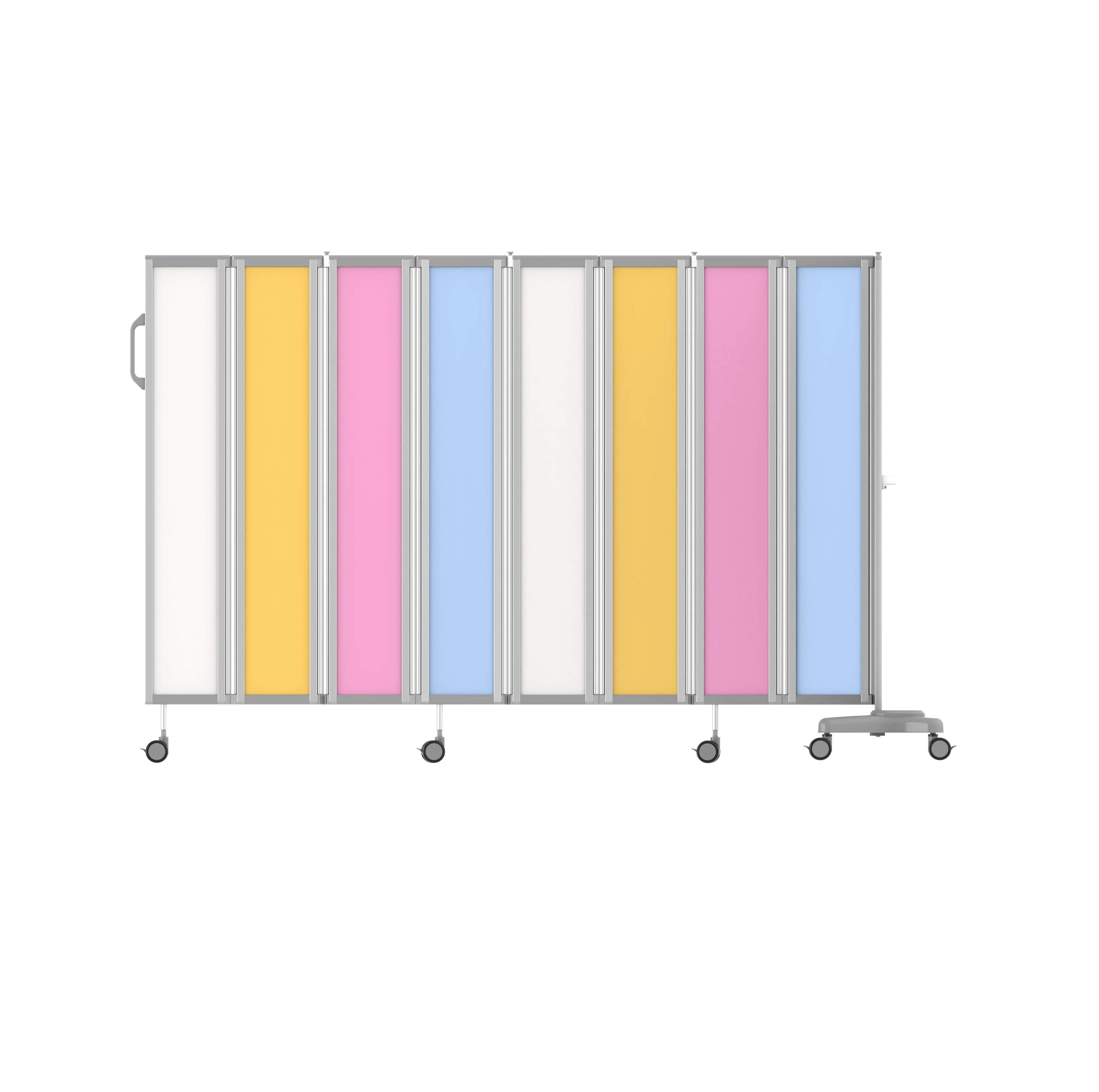 MT MEDICAL Medical Privacy Colorful Folding Hospital Partition Screen Of Room Divider On Wheels For The Hospital Ward