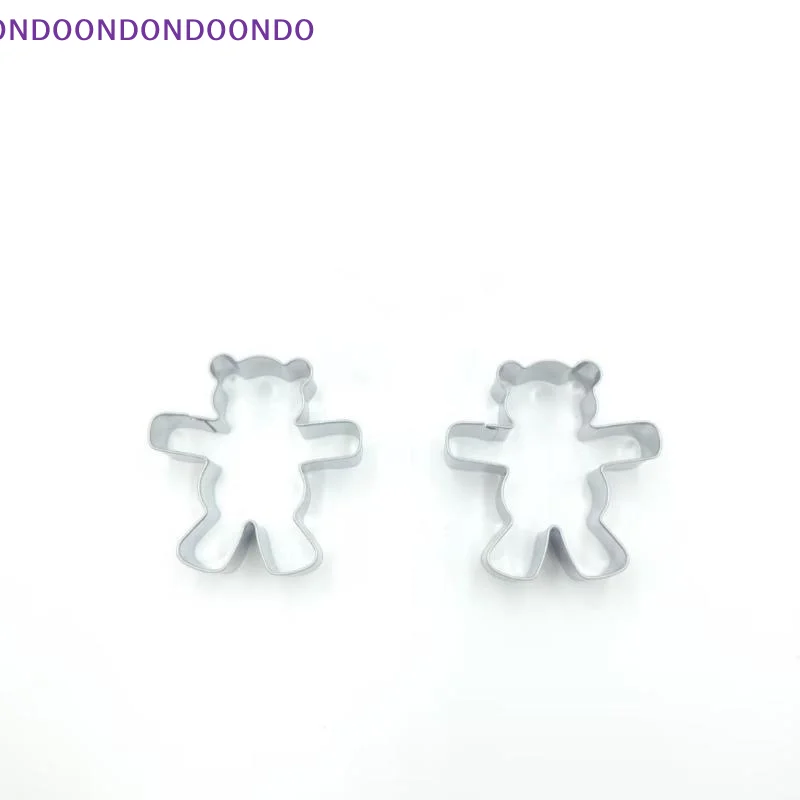 Cute Bear Cookie Cutters Stainless Steel Baking Festive Biscuits Molds - Suitable For Christmas Cake Pastry Dessert Cookie Tool