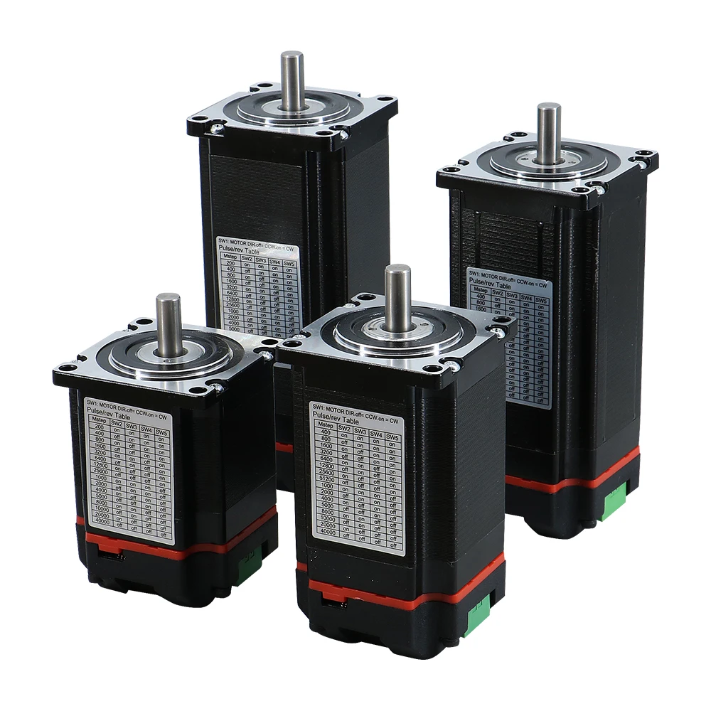 

HLTNC NEMA23 2 Нм 5,0 А 24 ~ 48 В постоянного тока Встроенный шаговый двигатель с замкнутым контуром и комплектом драйверов для станка с ЧПУ