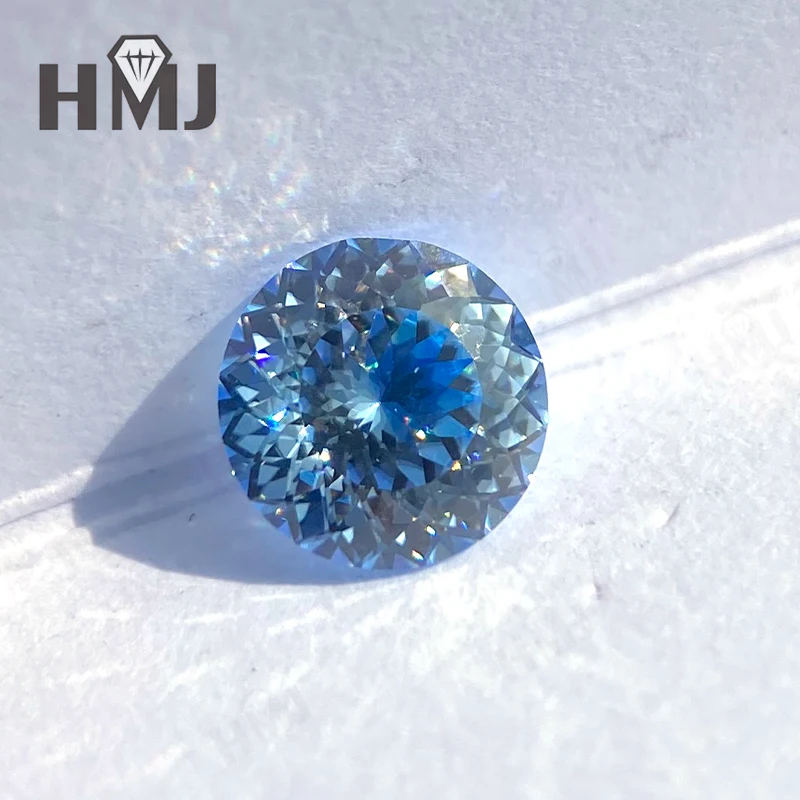 Moissanit-Diamant, mehrfarbig, rund, 100 Facetten, mit GRA-Zertifikat, DIY-Ring, Halskette, Ohrringe für die Schmuckherstellung, Großhandel – Detail 5