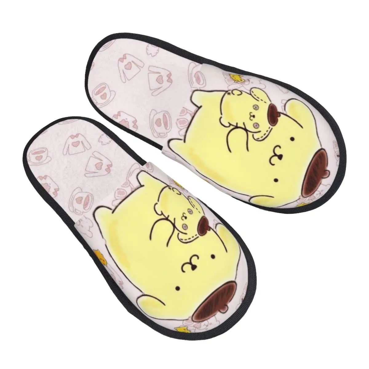 

Изготовленные на заказ домашние тапочки из мягкой пены с эффектом памяти с помпонами, женские уютные теплые нескользящие тапочки