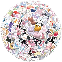 10/30/50/110PCS Cute 3D Sanrio Kuromi Melody Stickers Anime Decals Kid Toy DIY Suitcase Scrapbook Laptop Kawaii Graffiti Sticker