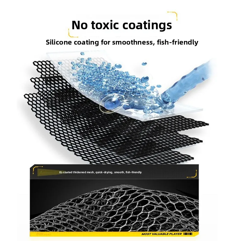 Thiened Glue Coated Square Fiing Net Cetitive Fiing Qui Dry Fi Guard Fiing Net ket Travel Storage Organizer