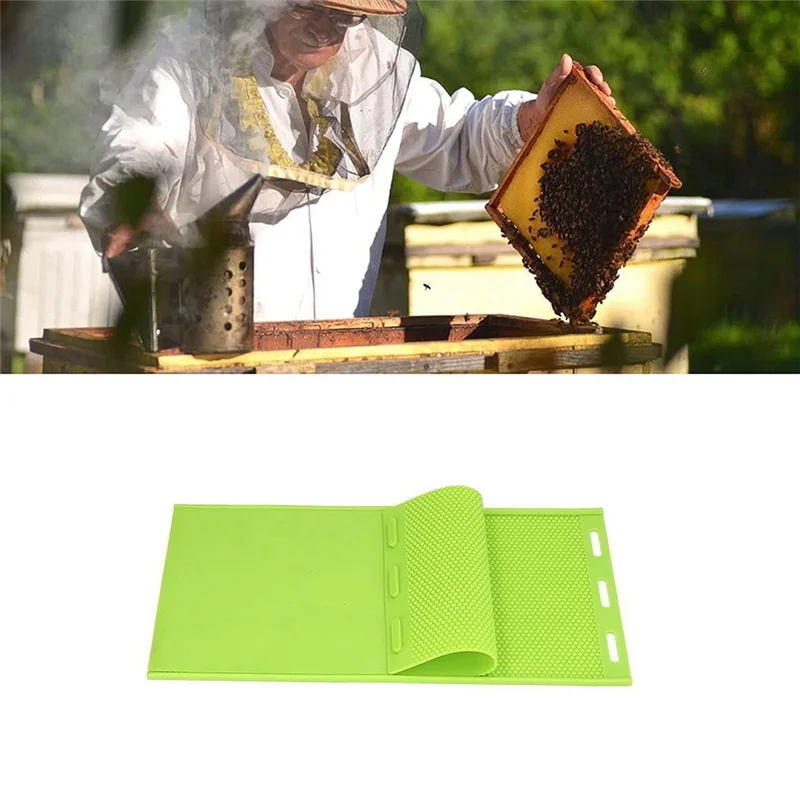 Stampo per lastra di cera d'api in silicone da 5,4 mm, fondotinta in cera d'api Stampo per stamper Attrezzatura per apicoltura Fondotinta per nido