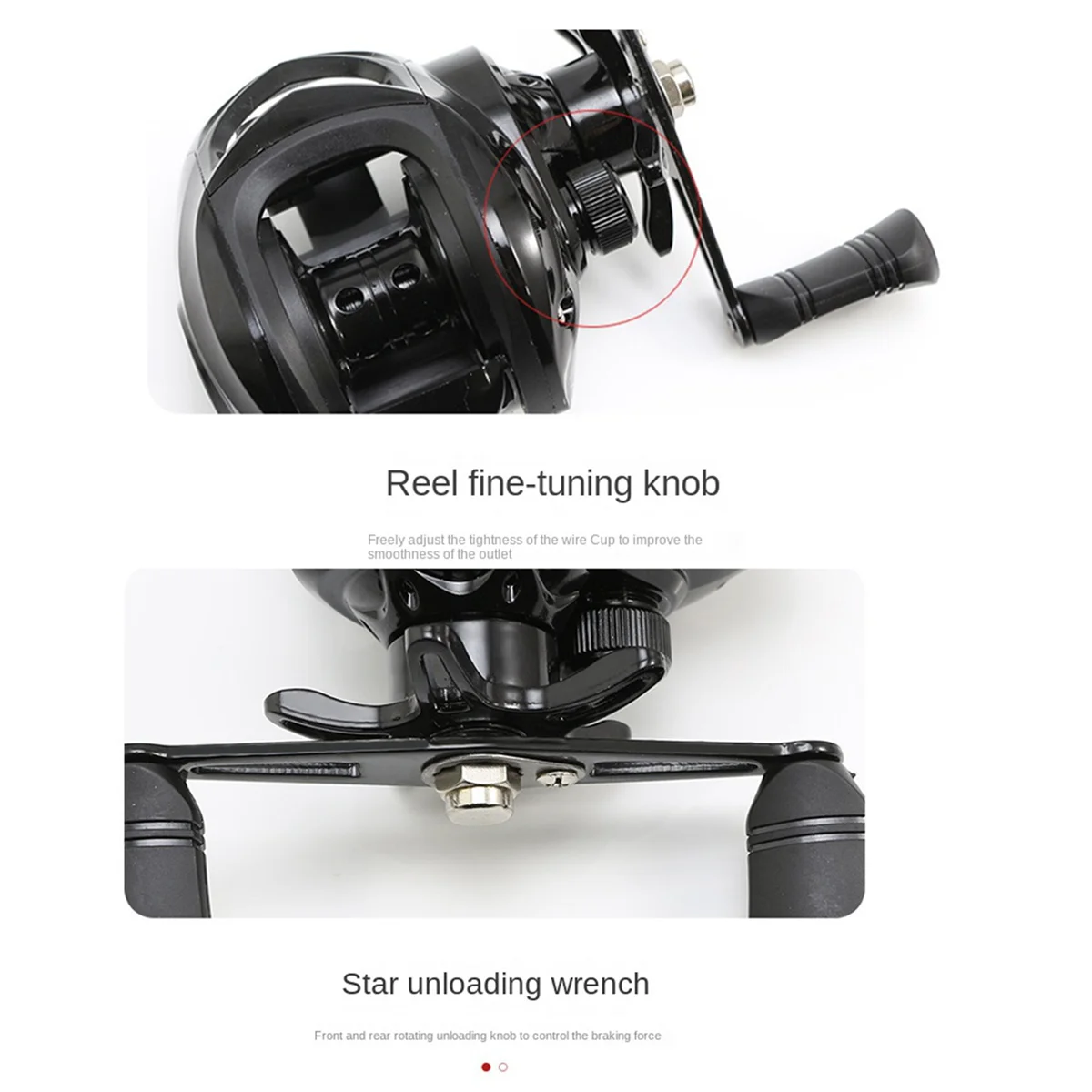 ABYB 4X Water Drop Wheel Fishing Baitcasting Reel 18+1 Shaft 7.2:1 High Gear Metal Line Cup Sea Jig Wheel Left Hand