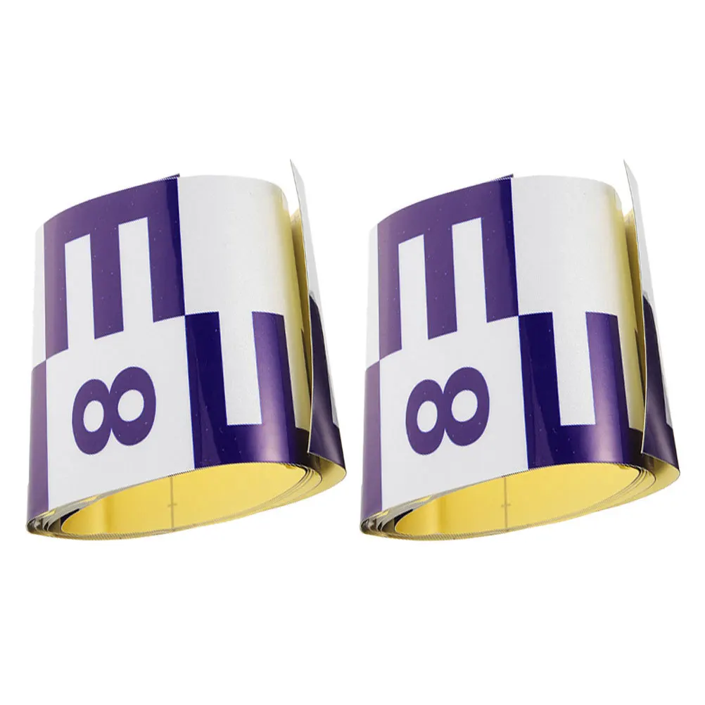 2Pcs Water Level Gauge Self Adhesive Reflective Stickers Accurate Depth Measurement Ruler Pool Pond Aquarium Water Gauge Sticker