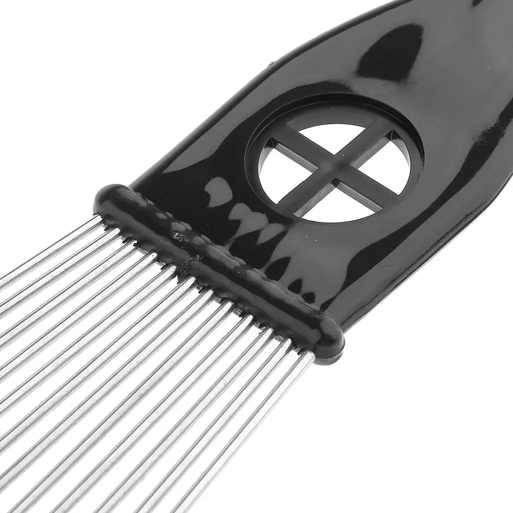 Anti-static Salon Comb Professional Steel Barber Hairdressing Brush Wig Tool for Dyeing and Hairstyling Applications