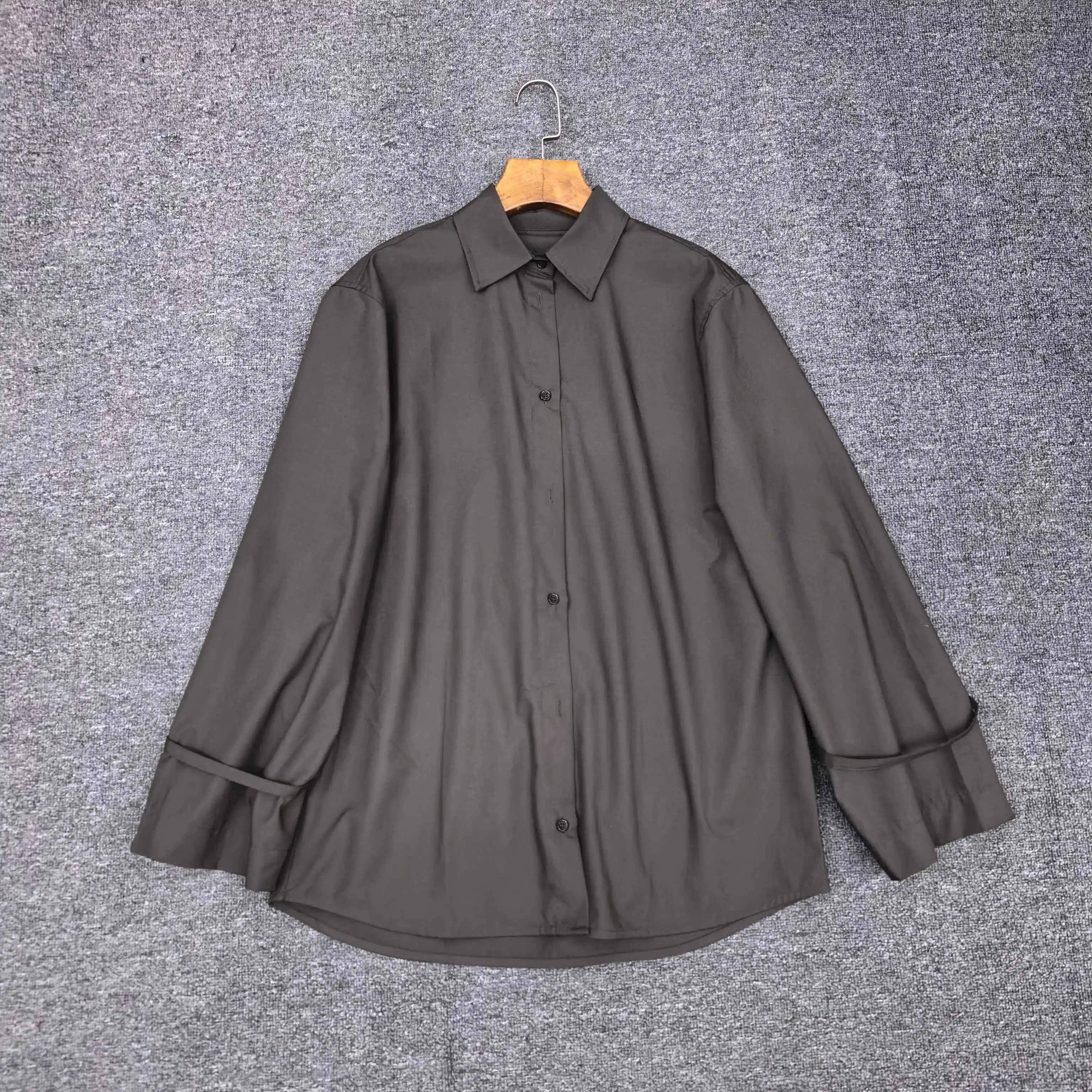 Women'S Loose-Fitting, Tie-Waist Blouse, 2026 Early Spring New Style, Simple Commuter Long-Sleeved Trousers Set