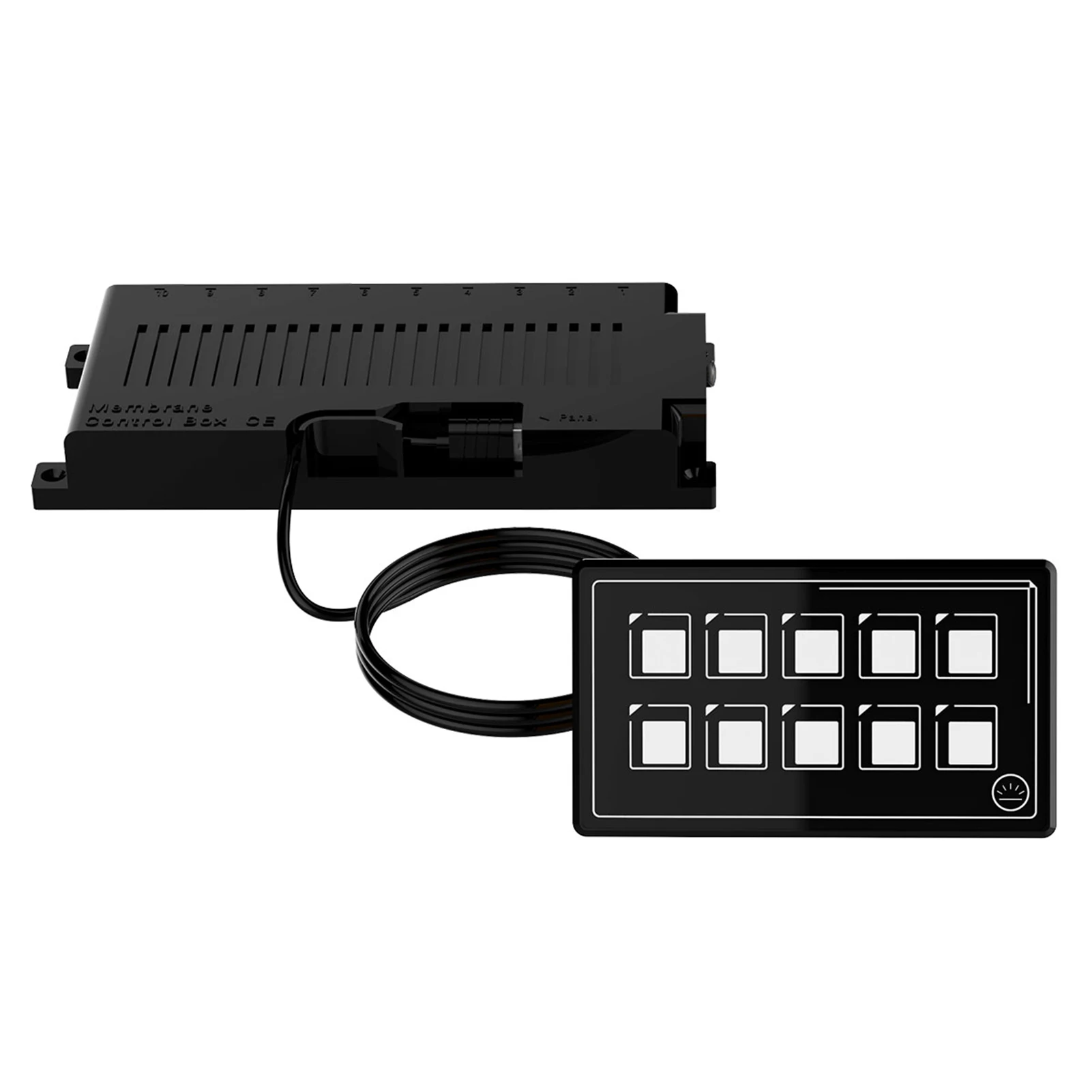 Car  10P Membrane Control  Panel with Backlight Module LED Touch Electronic Accessories USB Cable Built-in PPTC IP67 Waterproof