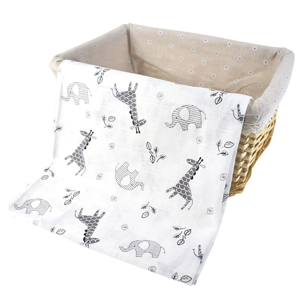 1Pc Musselin 100% Baumwolle Baby Swaddles Weiche Neugeborenen Wrap INS Stil Infant Decken 120*110CM