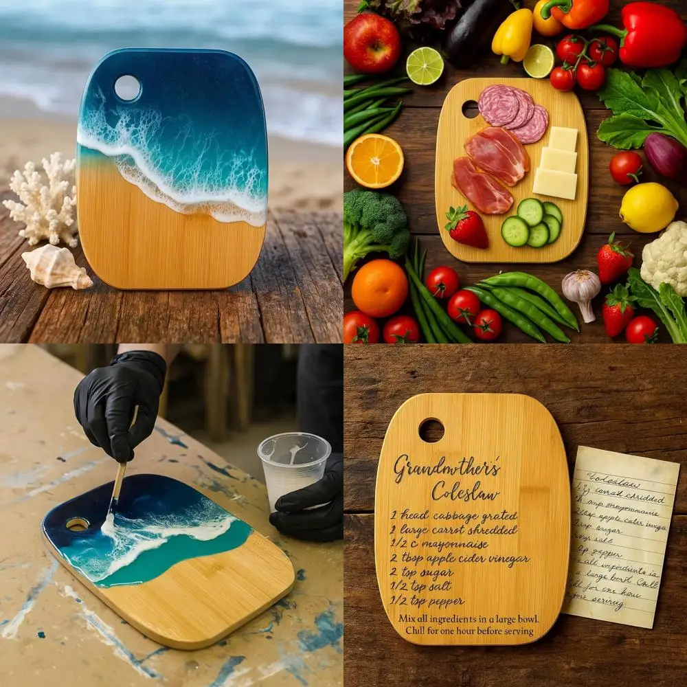 

Мини-бамбуковые доски для мясных изделий из 24 предметов — 8x6 тарелок с круглыми краями для гравировки, искусства и декоративных подарков