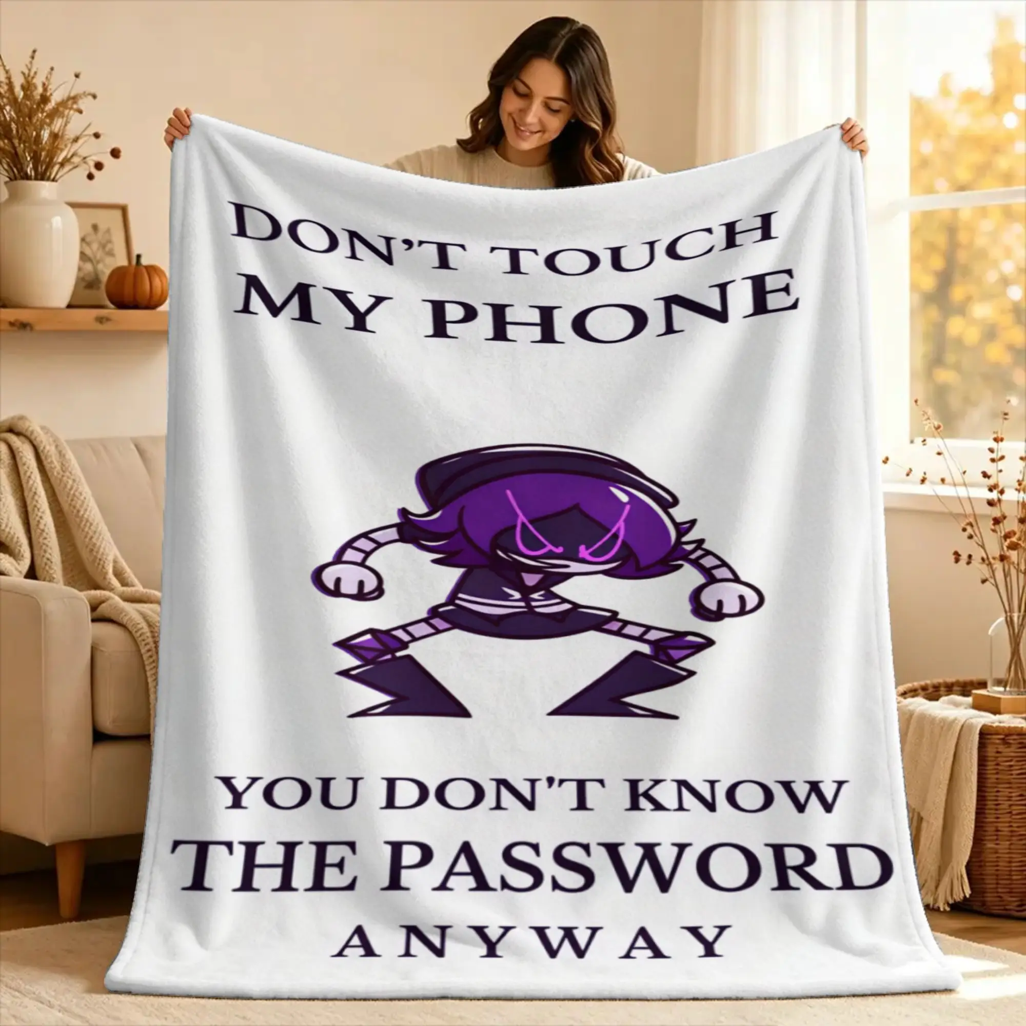 Murder Drones Uzi Doorman  Blanket Quality Soft  Throw Blanket Autumn Airplane Travel Couch Chair Comfortable Bedspread