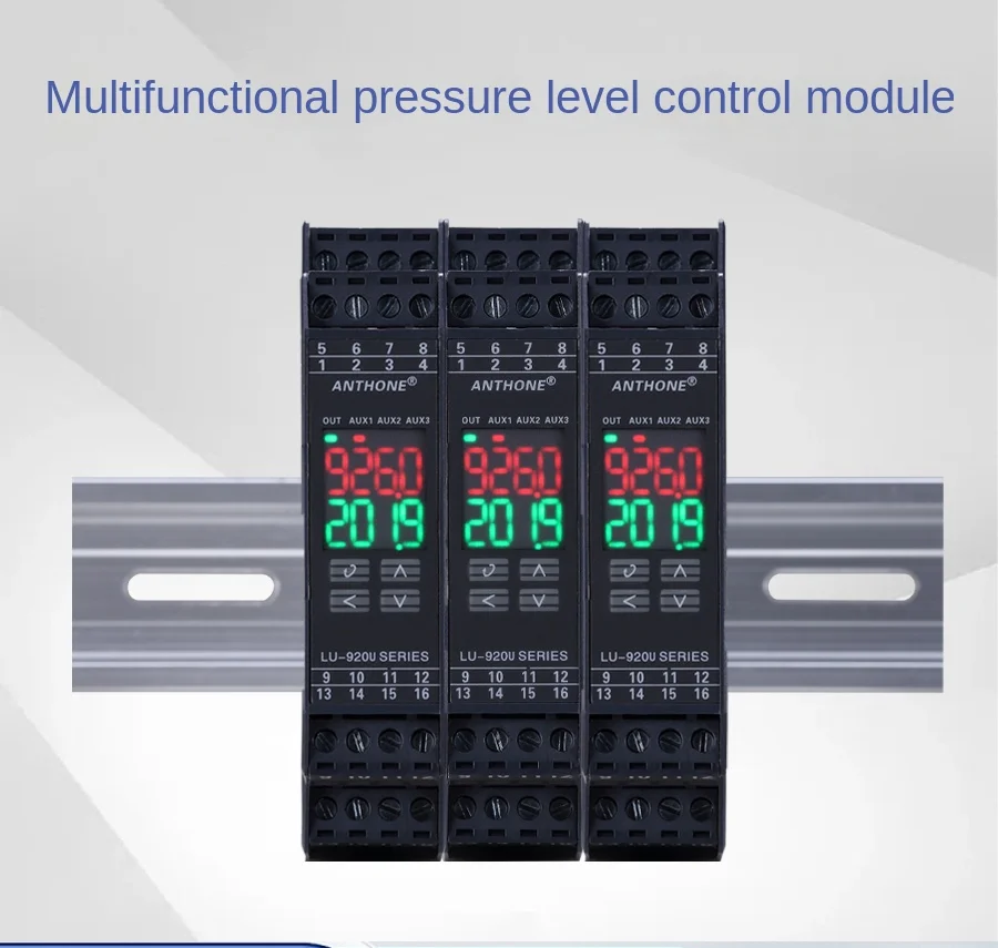 Pressure Controller Upper and Lower Limit Pressure Gauge RS485 Communication 4-20mA Guide Rail Pressure Controller Pressure