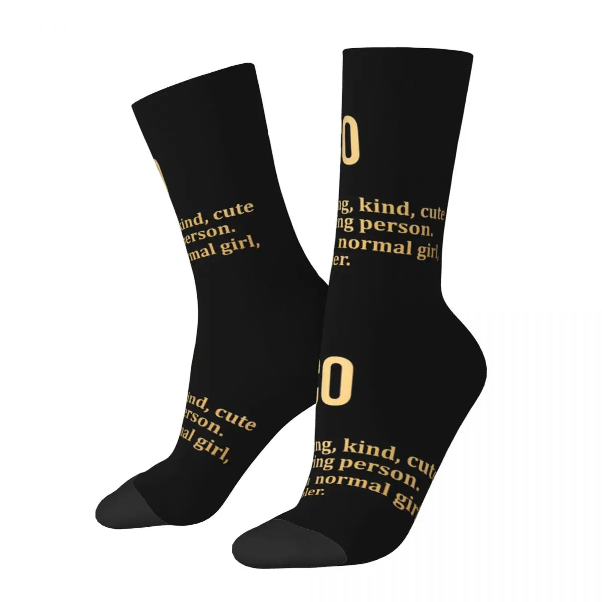 Coco Fashion Quote Socks Harajuku High Quality Stockings All Season Long Socks Accessories for Unisex Birthday Present