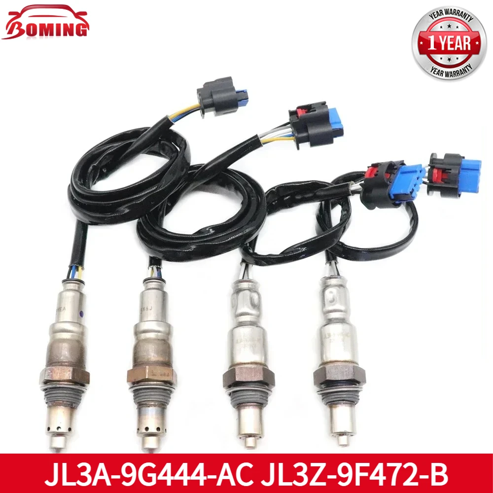 

JL3A-9G444-AC JL3Z-9F472-B NEW Car Front Rear Air Fuel Ratio Lambda O2 Oxygen Sensor 4PCS For Ford F-150 2018-2020 5.0L
