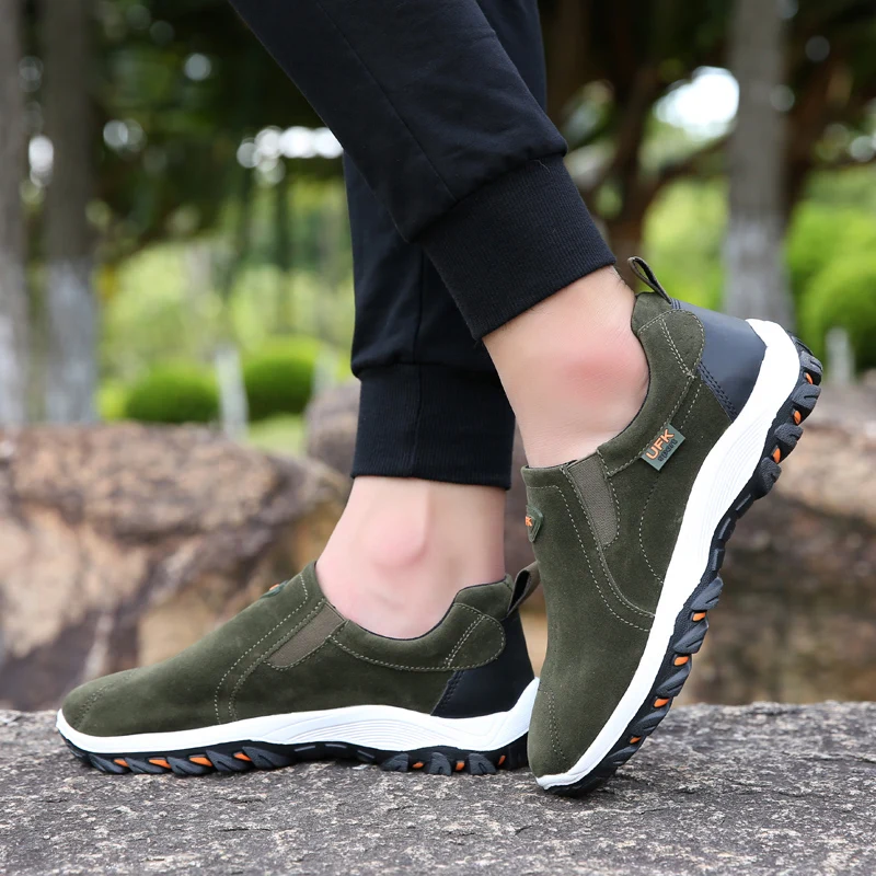 Zapatos de vestir mocasines para hombre, zapatillas de deporte al aire libre, calzado masculino aterciopelado transpirable, cómodo para caminar,