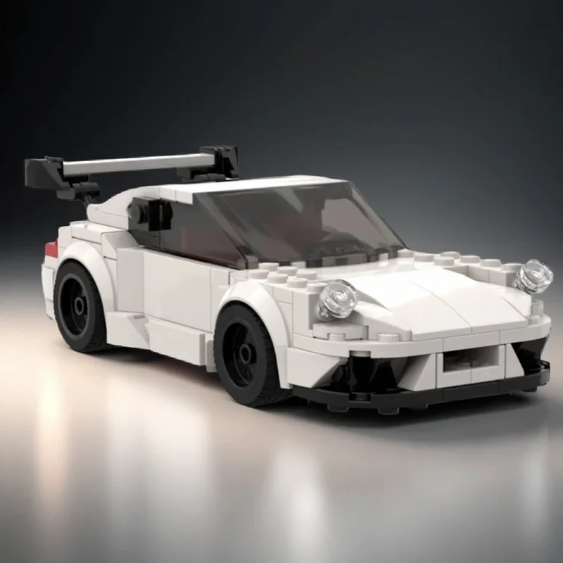

281PCS MOC City Champions Super Car Sports 911 GT3 Model Technology DIY Assembly Building Blocks Display Birthday Gift Building