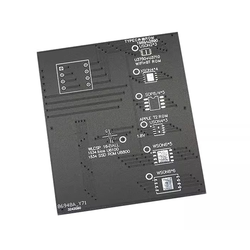 Laptop Manutenção Modificação Número de Série, Chip T2, Leitura BIOS, 2x3 Adapter Board, WSON8, QFN8, 4x4