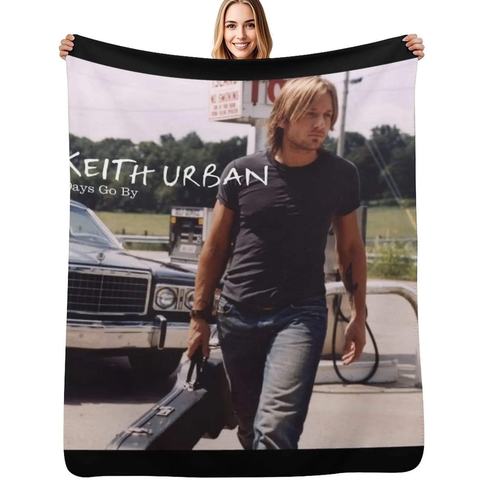 Keith Urban Days go by Throw Blanket sofa bed Sofa Thermals For Travel for sofa Warm Decoratives Blankets