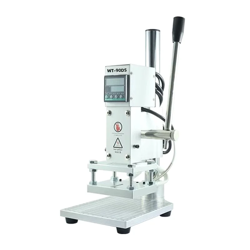 Desktop Small Manual Hot Stamping Machine Leather Heat Press Stamping Machine 220V