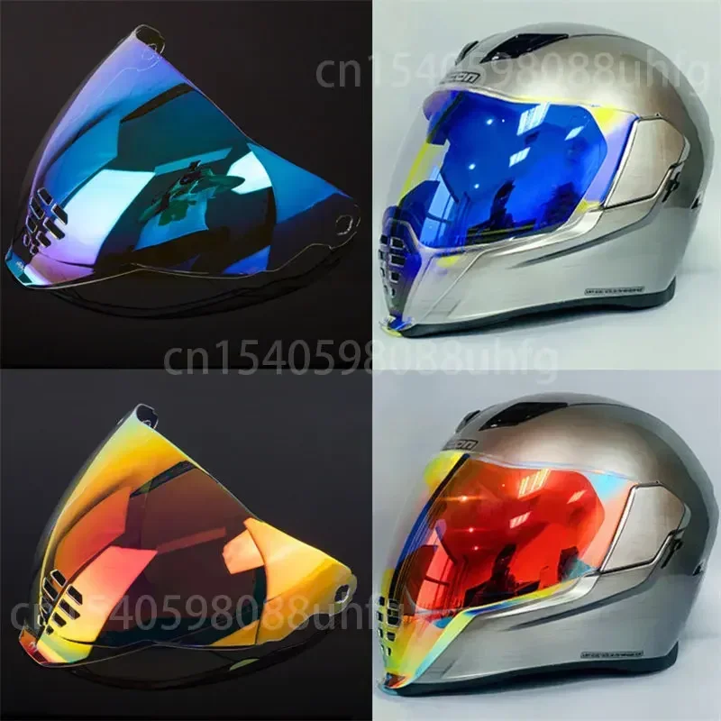 Airflite Helmets Visor for ICON AIRFLITE Motorcycle Helmet Lens Fliteshield Mirrored Replacement Face Shield Accessories