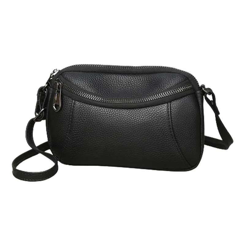 

Solid Color Cowhide Sac Fashion Female Crossbody Tote Soft Genuine Leather Luxury Handbag Fashion Women Shoulder Messenger Bag