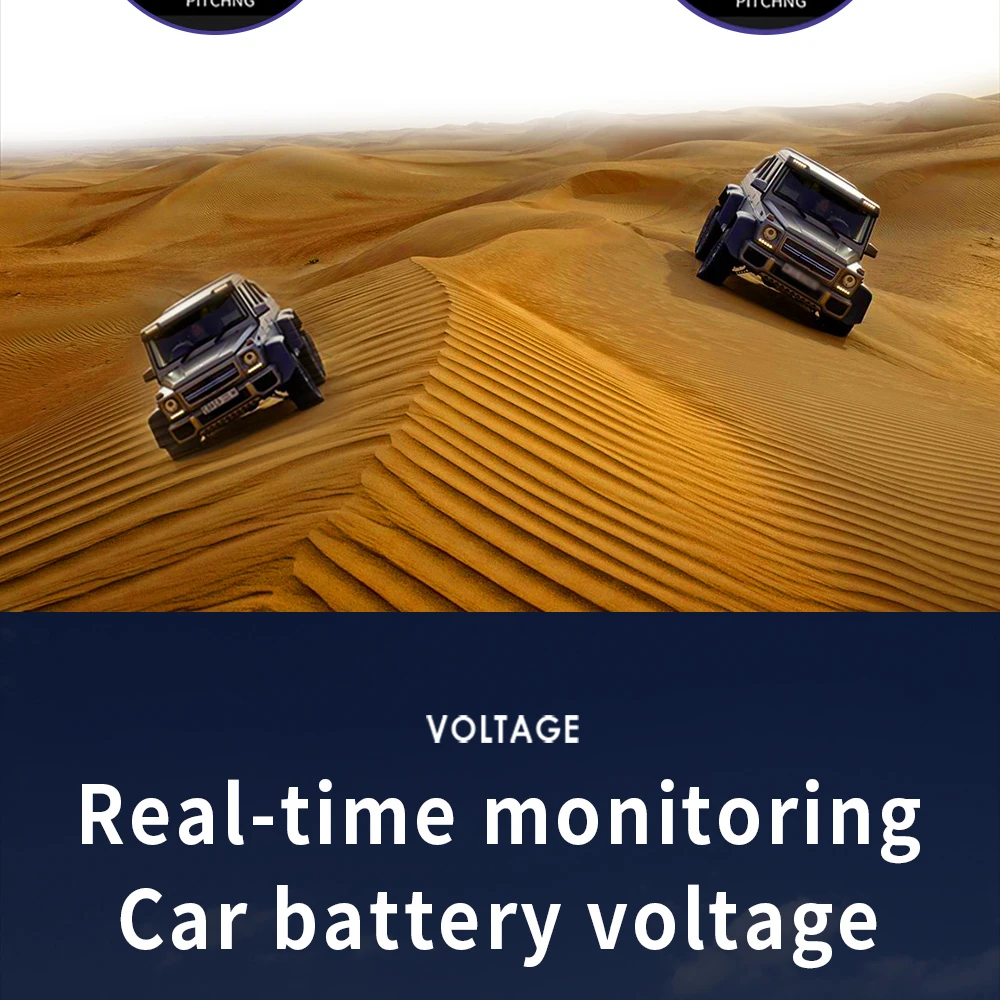 M60 Digitaler Geschwindigkeits- und Neigungsmesser Inclinometer M50 mit GPS-Tachometer und Kompass für Offroad-Zubehör 4x4 Bordcomputer – Detail 24