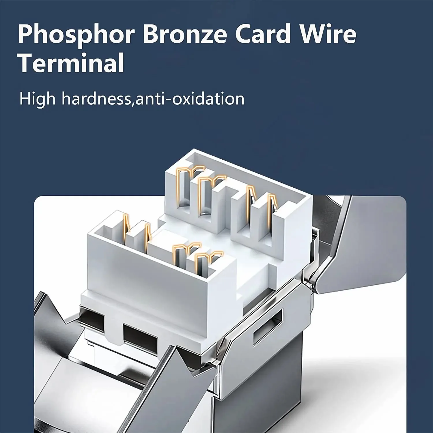 WoeoW-conector Keystone blindado, 10 piezas, RJ45, Cat8, Cat7, Cat6A, STP, tipo sin herramienta, módulo de aleación de Zinc