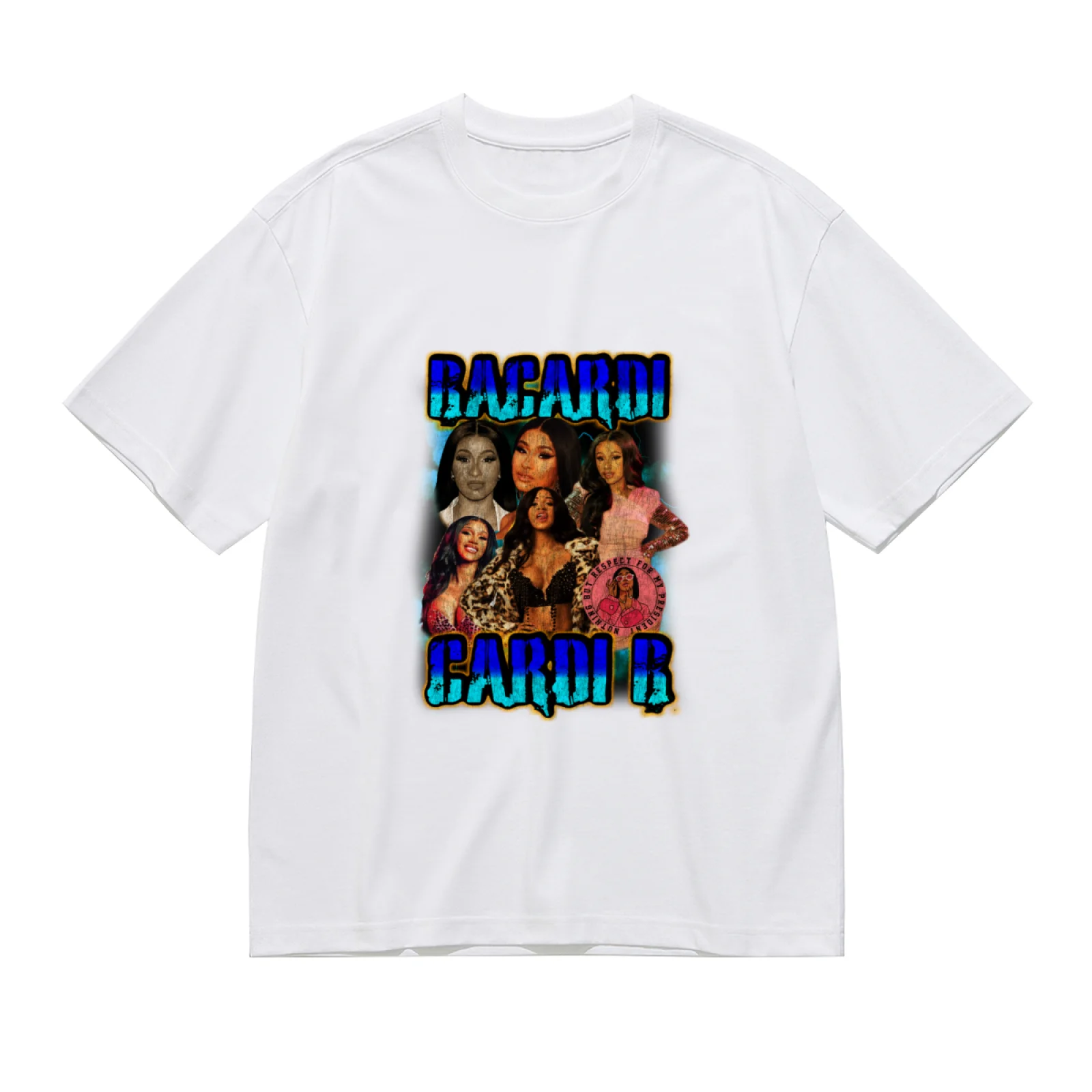 21 Savage 50 Cent Cardi B Alyssa Edwards Vintage Bootleg T-Shirt Unisex Hip Hop Streetwear Oversized Cotton Graphic Tee