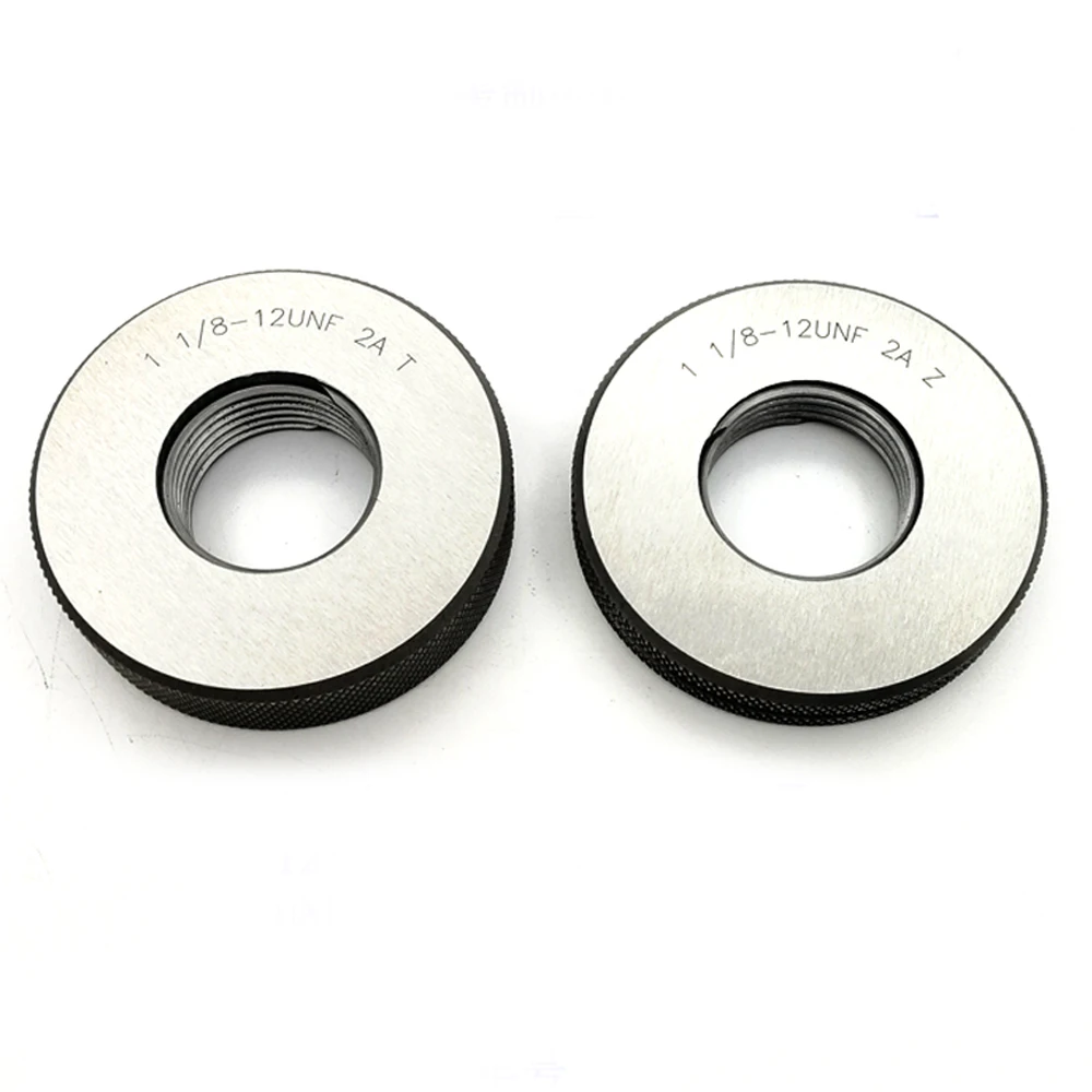 2A UN 1 1/8 1-1/8 1 "1/8 set pengukur cincin berulir terpadu, sekrup halus set pengukur ulir UN UNC UNF Ner 1/8-7 1 1/8-8 1" 1/8-10