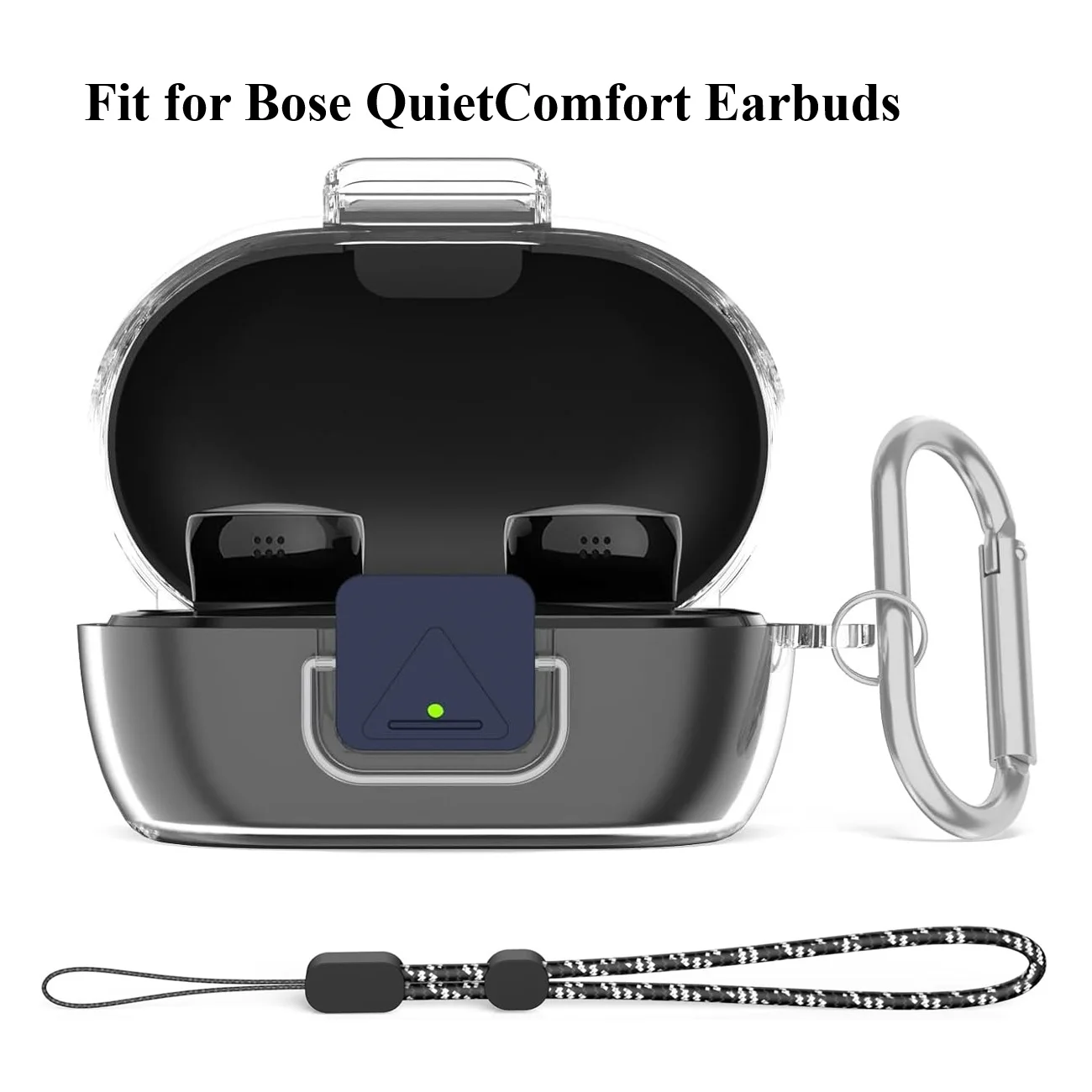 Funda de bloqueo seguro para nuevas auriculares Bose QuietComfort (2024), funda protectora transparente a prueba de golpes para auriculares Bose QuietComfort