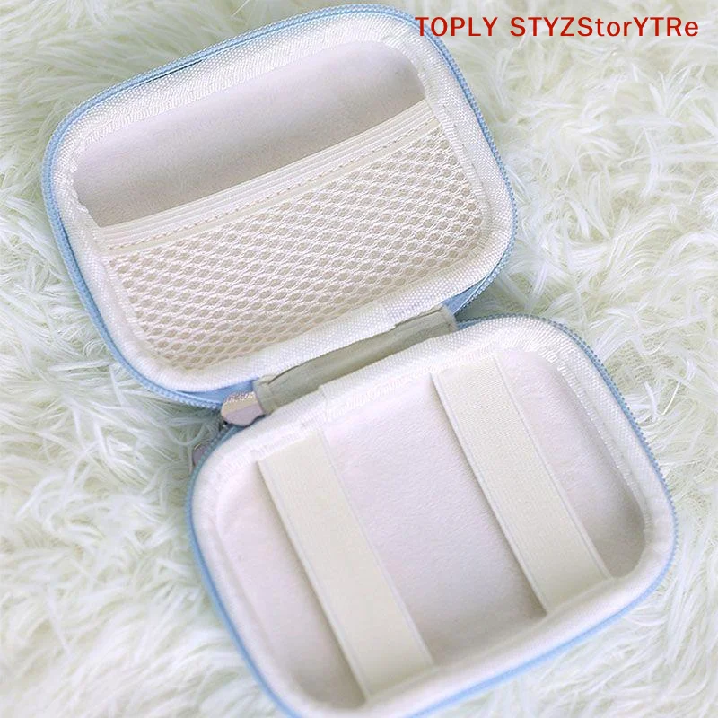 Portable Case for Mini CCD Cameras Features Protective Cover and Mesh Pocket for Accessories, SD Cards