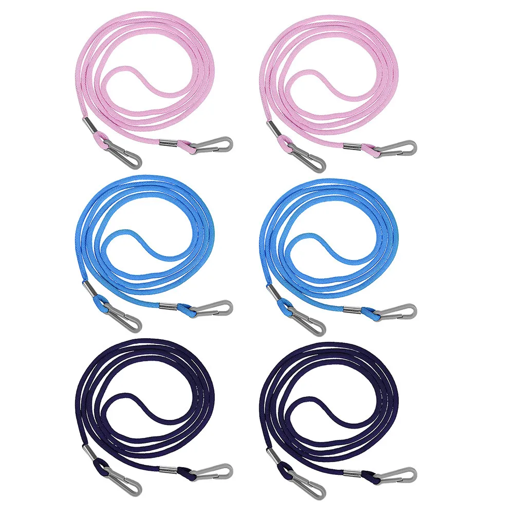 

6Pcs Skiing Glove Strap Leash Mitten Carrier Winter Outdoor Sport Accessory Hang Rope Buckle Clip for Babies