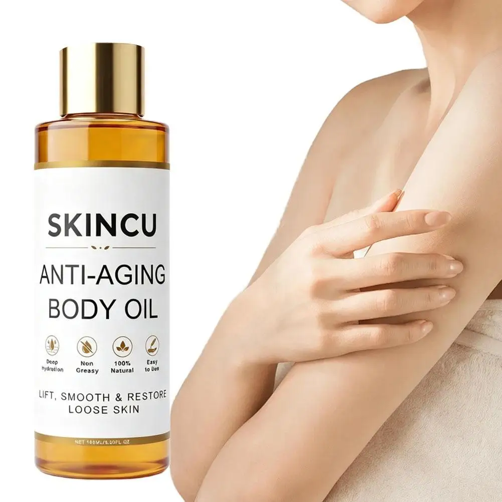 Firming Body Oil Deep Moisturizing Hydrating Skin Tightening Oil for Neck Chest Arms Thighs Dry Skin Care Body Oil