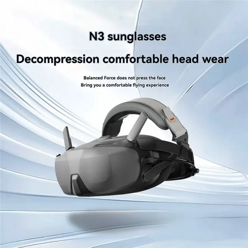 Y44A Auxiliary Headband for DJI Neo Goggles N3 Lighten Burden Fixed Strap Drone Flying Glasses Accessories
