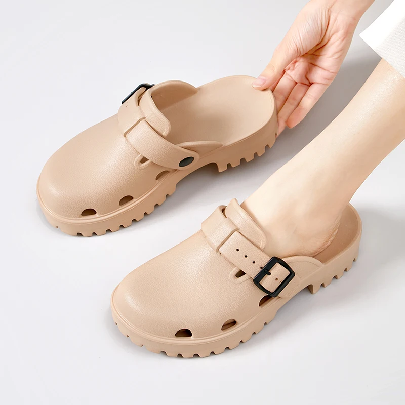 Clogs Women Sandals Summer Casual EVA Lightweight Outdoor Women's Shoes Anti Slip Thick Sole Beach Slides Couple Garden Shoes
