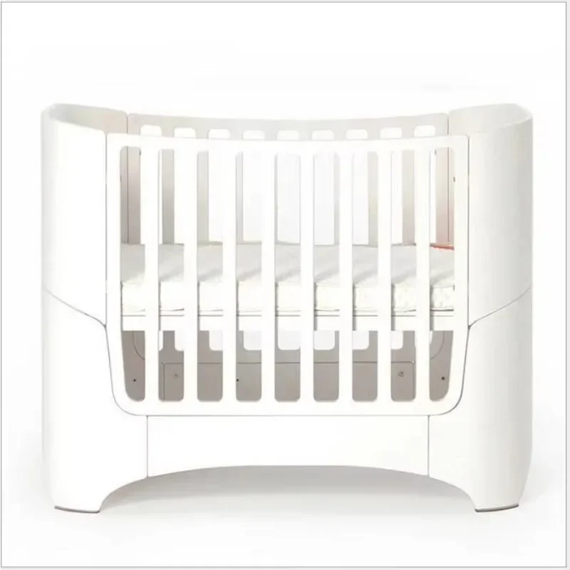 Crib set Wooden cradle and mattress, convenient, practical and durable