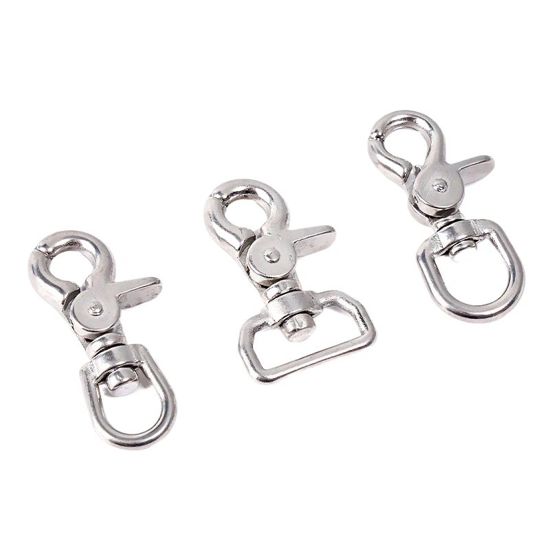 1PC Universal Luggage Buckle Hook Stainless Steel Scissors Hook Rotating Spring Hook Diving Hook Pet Dog Buckle