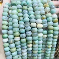 10x14MM 2Strands Large Green Fire Agates Rondelle Nugget Beads For DIY Jewelry Making MY230856