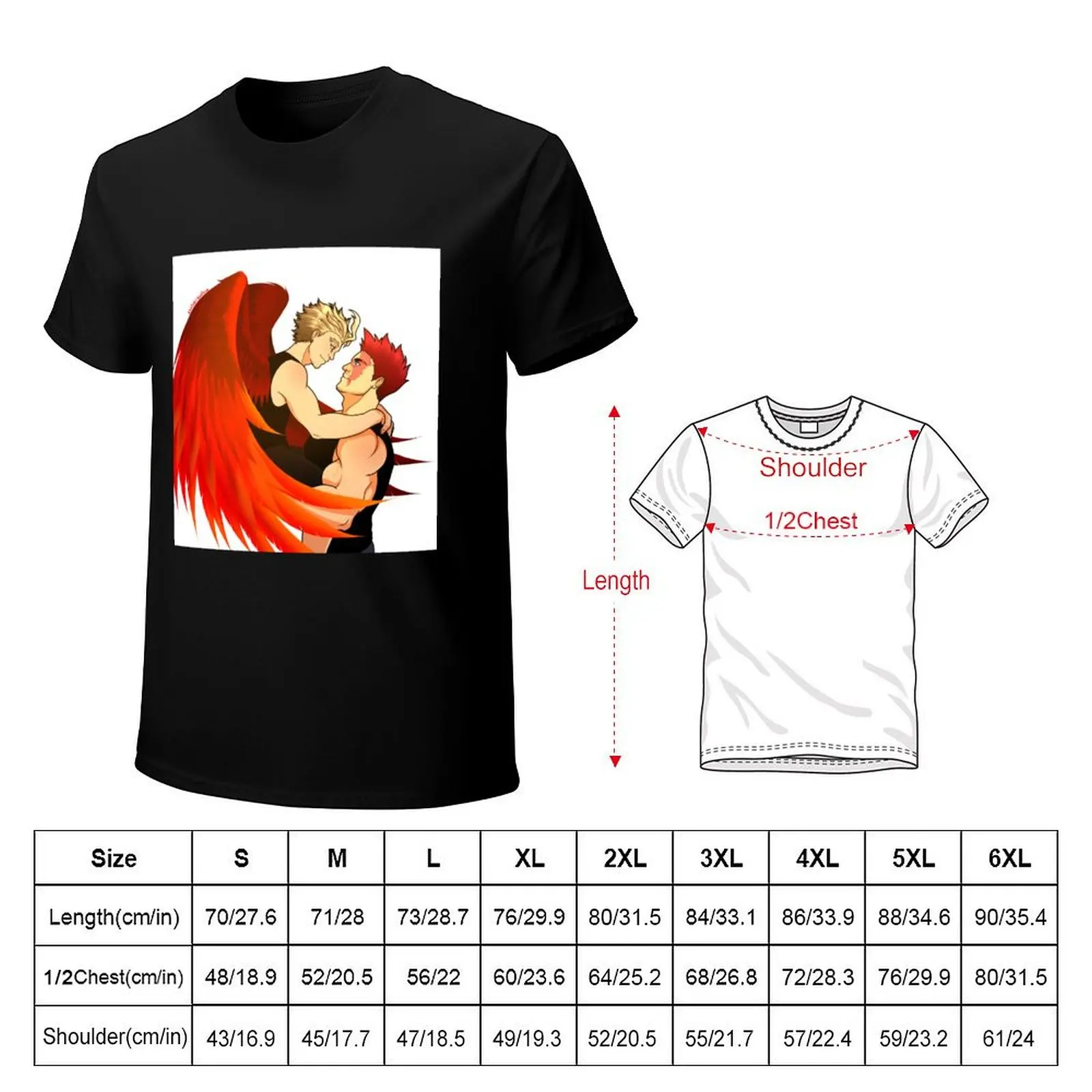 Flame Wings T-Shirt cotton t shirts man 100% T-Shirt
