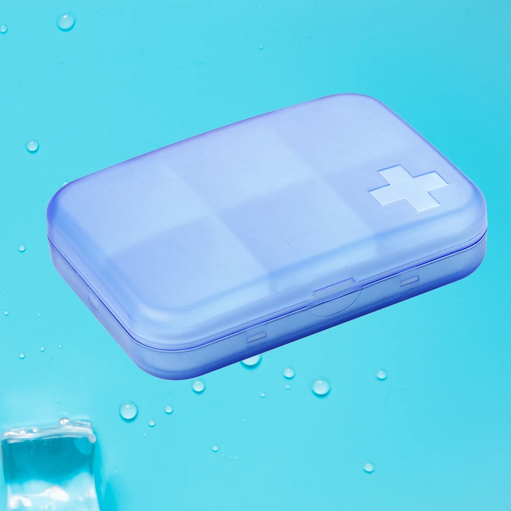 

6 Grids Pill Box Organizer Moisture Proof Waterproof Medicine Storage Containers Travel Portable Pill Holders