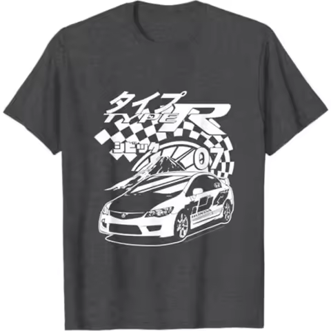 Honda Trendy Hot Items Men's and Women's T-shirt Civic Type R 07 Racing Tee Summer Riding Off-road Spring Motorcycle Racing Top