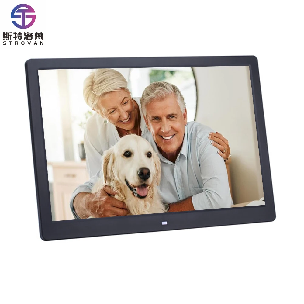 

Wifi Smart Picture Signage 16GB HD LCD Screen Digital Photo Frame 12 13 14 15 Inch with App Share Video From Every Where